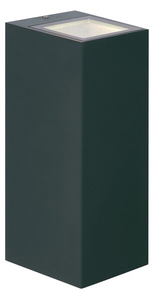 Lampada da parete moderna verde scuro 2 luci GU10 70mm IP54 - Baleno