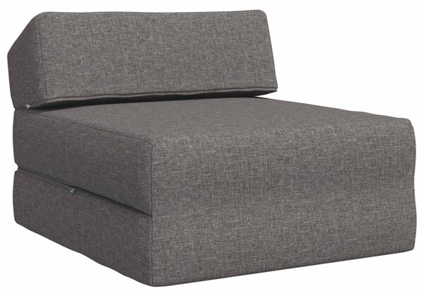 Divano Letto Pieghevole Grigio Chiaro 60 x 70 x 41 cm Tessuto