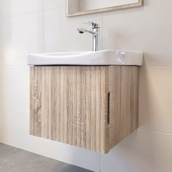 Mobile bagno con lavabo Rea DB85-50-3 Orio Light 50cm