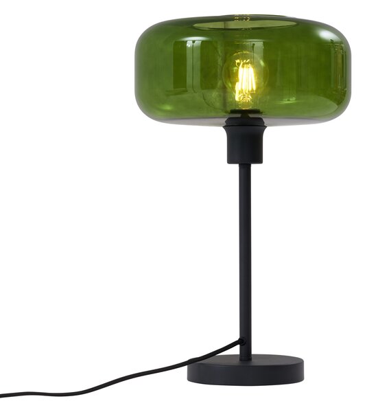 Lampada da Tavolo Retrò Nera con Vetro Verde - Bizle