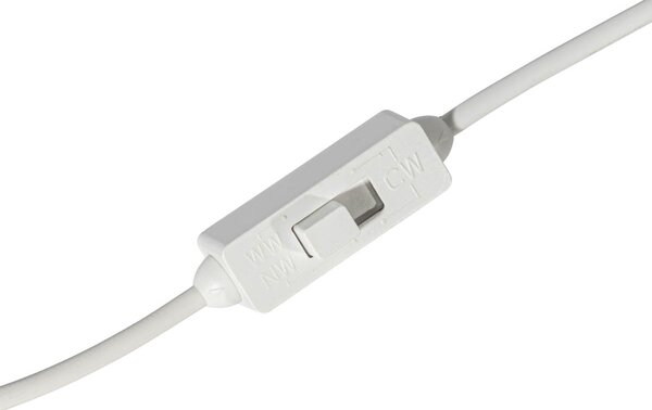 Set di 6 faretti da incasso bianchi con LED 3000K-5000K - Elias