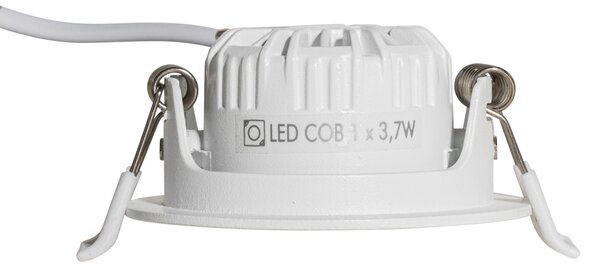 Set di 6 faretti da incasso bianchi orientabili 6,5 cm con LED IP54 ultra sottili - Pupil