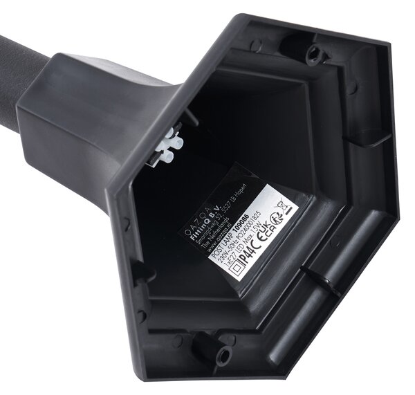 Lampione da esterno classico nero 122 cm IP44 - New Haven martellato
