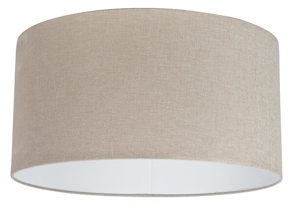 Lampada a sospensione rustica nera con paralume beige 50 cm - Combi
