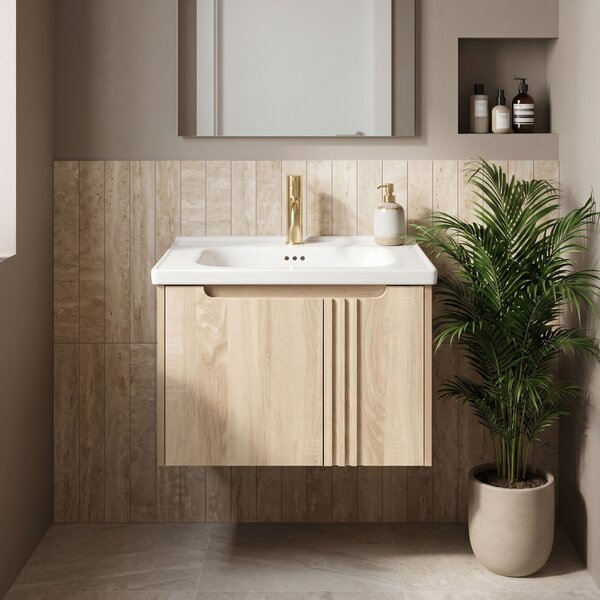 Mobile bagno con lavabo Rea Rivo DB86-60L-3 Light 60cm