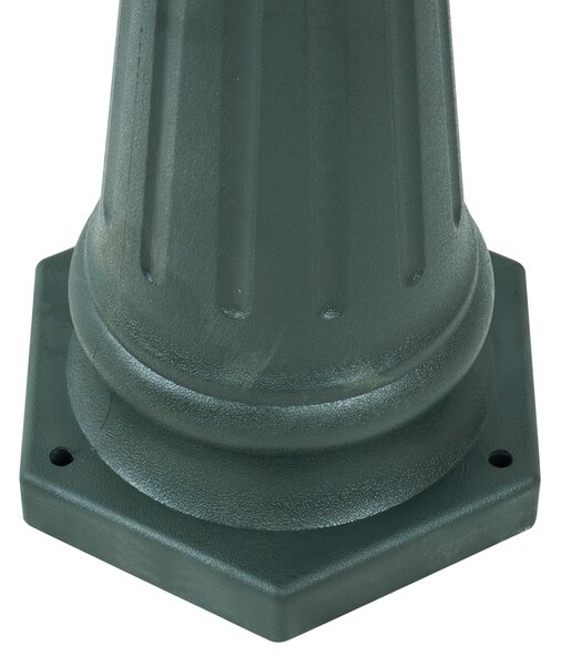 Lanterna da esterno classica verde scuro 217 cm 3 luci IP44 - New Haven