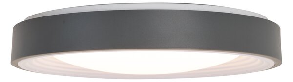 Plafoniera moderna grigia con bianco 38cm incl. LED dimmerabile RGB - Kanton