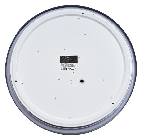 Plafoniera moderna grigia con bianco 38cm incl. LED dimmerabile RGB - Kanton