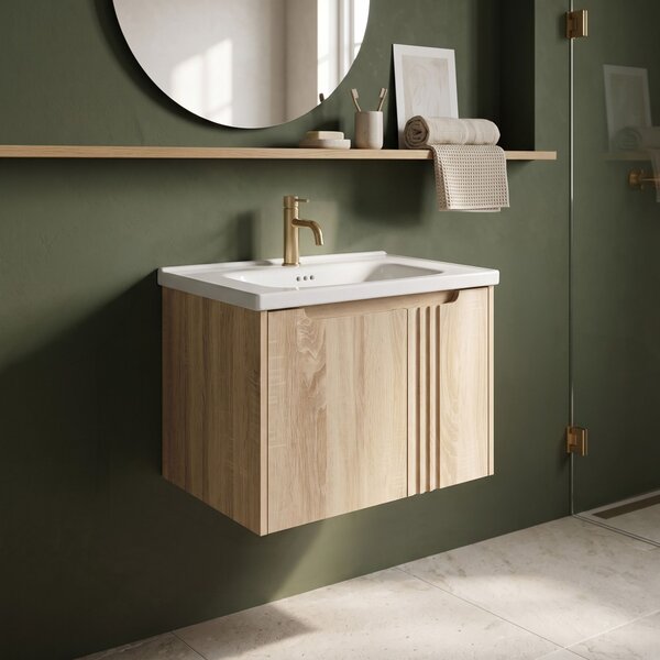 Mobile bagno con lavabo Rea Rivo DB86-60L-3 Light 60cm