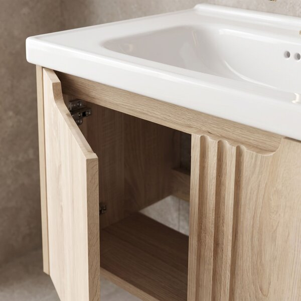 Mobile bagno con lavabo Rea Rivo DB86-60L-3 Light 60cm