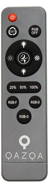 Plafoniera moderna grigia con bianco 38cm incl. LED dimmerabile RGB - Kanton