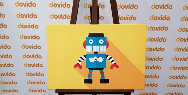 Stampa su tela – Robot allegro
