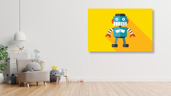 Stampa su tela – Robot allegro