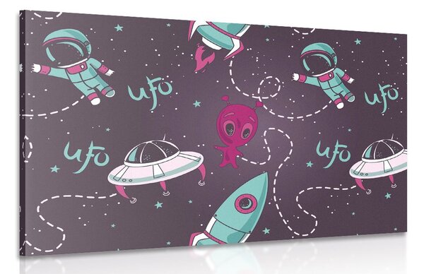 Quadro su tela – Amichevole alieno