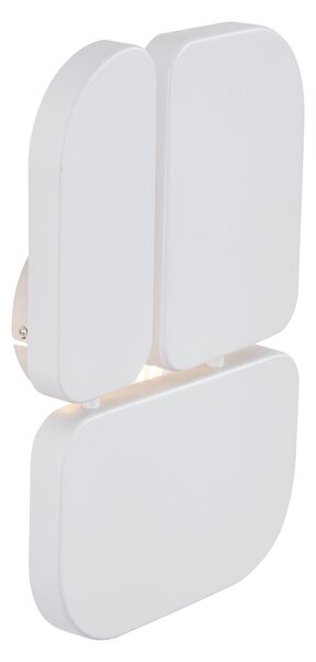Lampada da parete di design bianca a 3 luci - Planes