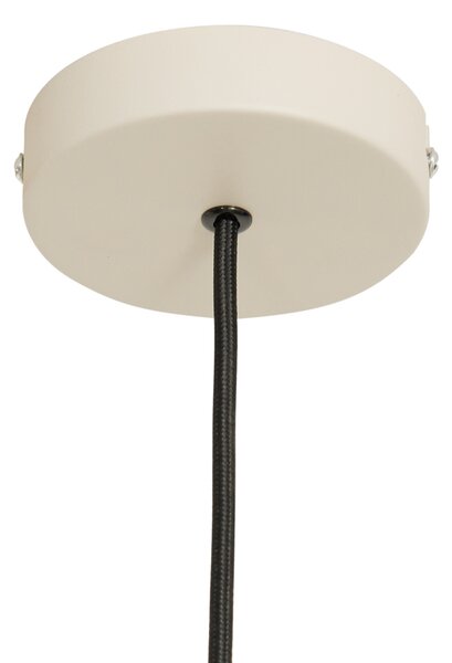 Lampada a sospensione Japandi beige con paralume in tessuto 50cm - Plu