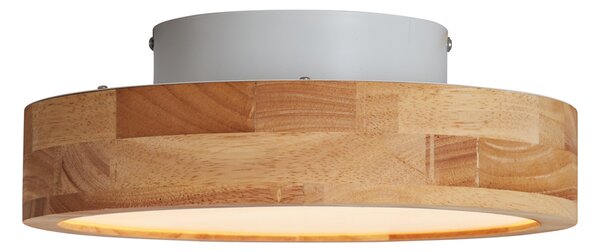Plafoniera scandinava in legno 30 cm con LED dimmerabile - Pecker