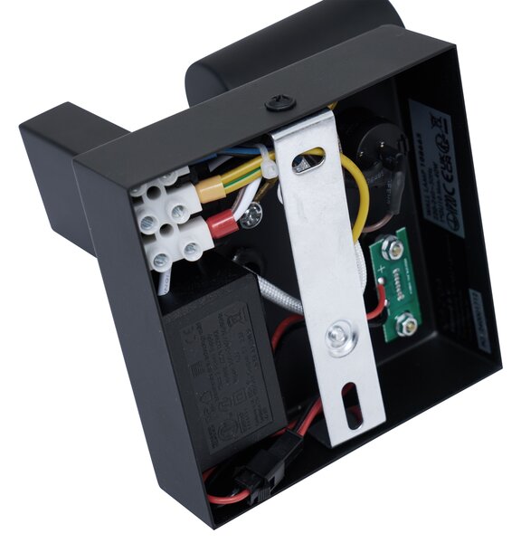 Lampada da parete nera moderna con USB-C inclinabile - Rex