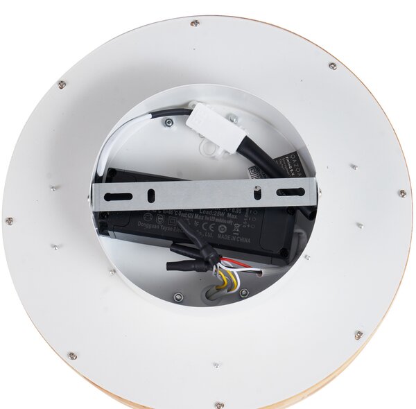 Plafoniera scandinava in legno 30 cm con LED dimmerabile - Pecker