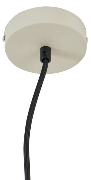 Lampada a sospensione industriale beige a 4 luci - Cage Rack