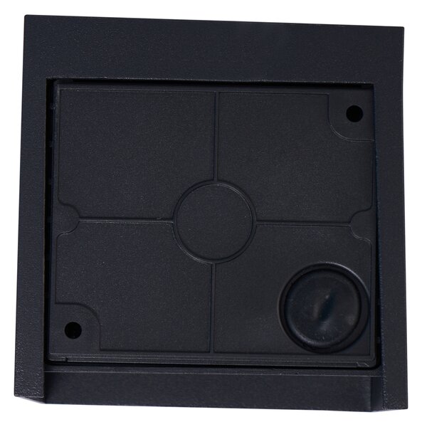 Lampada da Parete Moderna Nera Incl. LED IP44 - Edwin Quadro