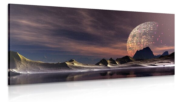 Quadro su tela – Pianeta futuristico