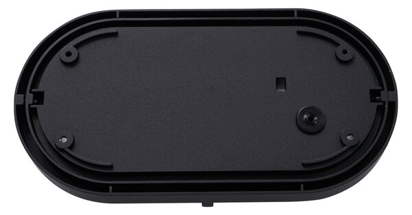 Lampada da parete per esterni nera ovale IP65 - Target