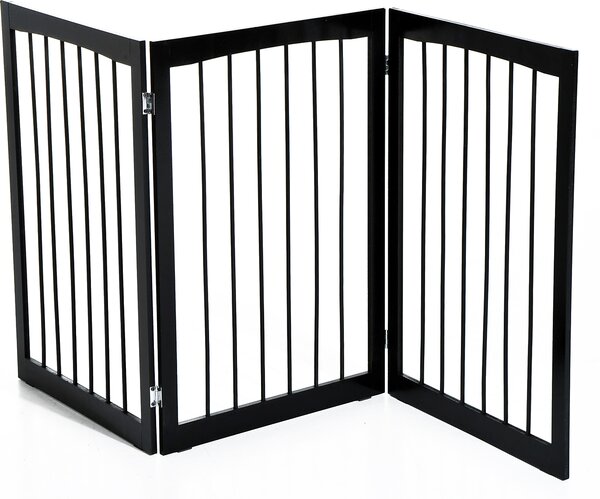 AllMyPets Cancelletto per Cani e Animali Domestici a 3 Sezioni Divisorio di Sicurezza Pieghevole 160x1.2x76cm - 39D0