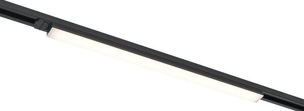 Plafoniera moderna nera per sistema a binario monofase 15W 1180 lm 2700-3800K - Iconic Tsiri