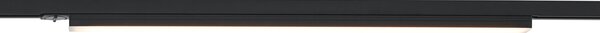 Plafoniera moderna nera per sistema a binario monofase 15W 1180 lm 2700-3800K - Iconic Tsiri