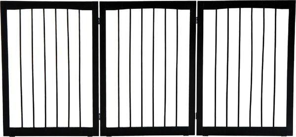 AllMyPets Cancelletto per Cani e Animali Domestici a 3 Sezioni Divisorio di Sicurezza Pieghevole 160x1.2x76cm - 39D0