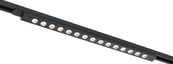 Plafoniera moderna nera per sistema a binario monofase 15W 1170 lm 3000K - Iconic Tsiri