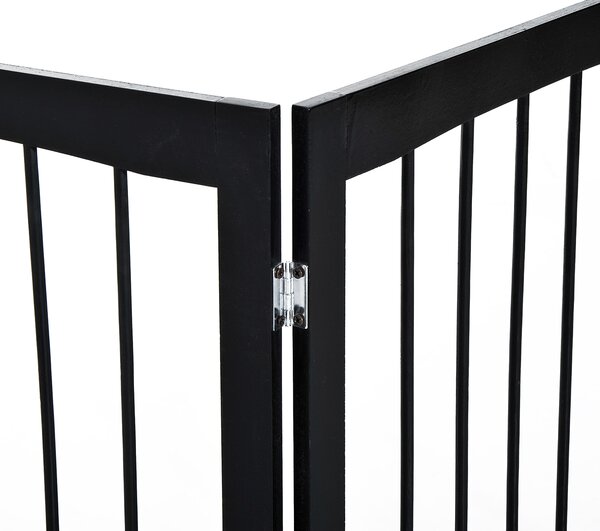 AllMyPets Cancelletto per Cani e Animali Domestici a 3 Sezioni Divisorio di Sicurezza Pieghevole 160x1.2x76cm - 39D0