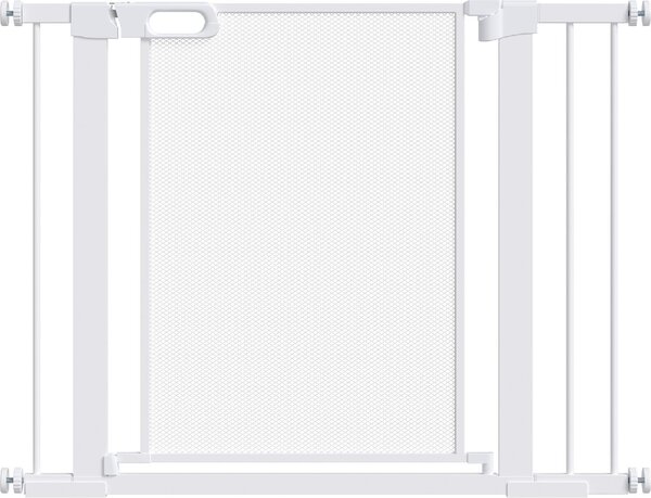 AllMyPets Cancelletto per Cani Estensibile a Pressione con Chiusura Automatica per Spazi da 75-103cm Bianco - 144V01WT-D06