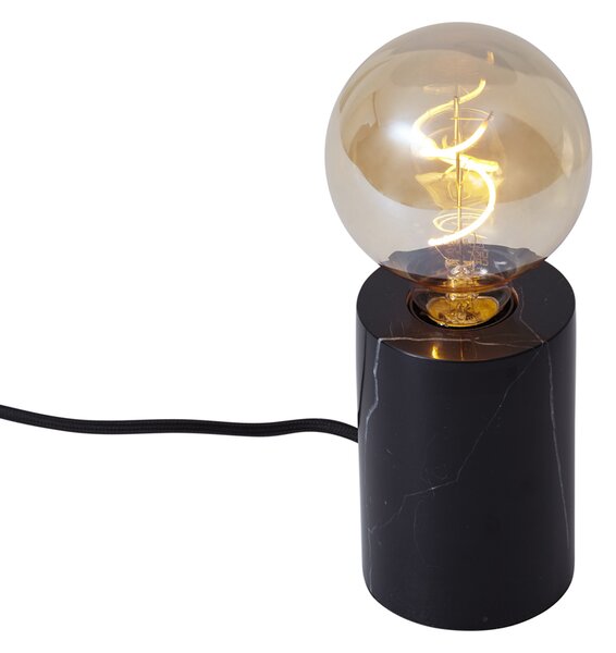 Lampada da tavolo moderna nera in marmo - Marissa
