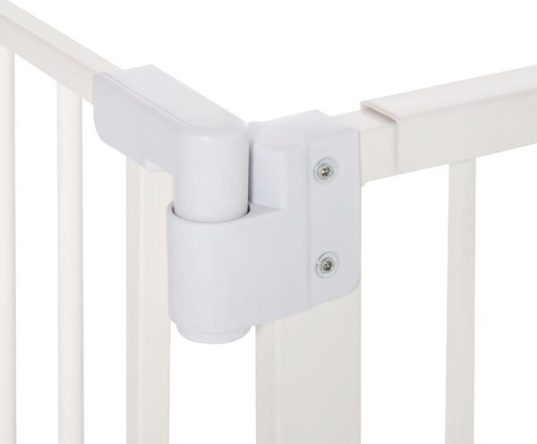 AllMyPets Cancelletto per Cani Estensibile con Montaggio a Pressione e Chiusura Automatica Altezza 76.2 cm colore Bianco - 99A477F