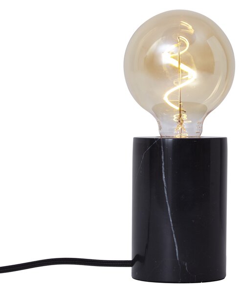Lampada da tavolo moderna nera in marmo - Marissa