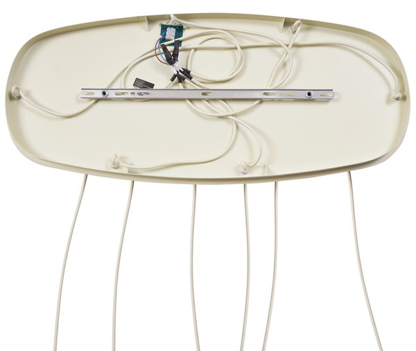 Lampada a sospensione scandinava color crema a 6 luci - Biles
