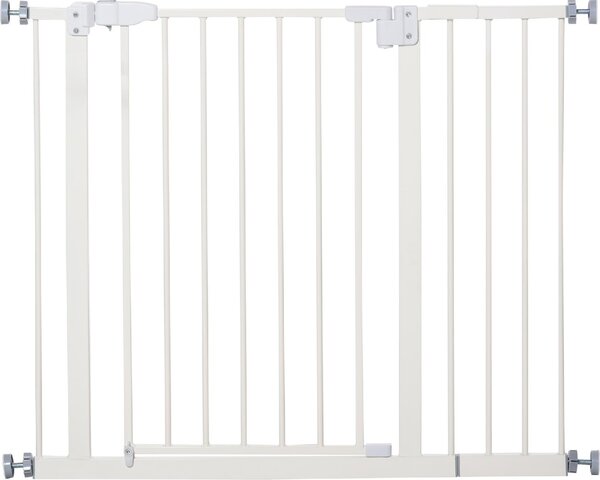 AllMyPets Cancelletto per Cani Estensibile con Montaggio a Pressione e Chiusura Automatica Altezza 76.2 cm colore Bianco - 99A477F