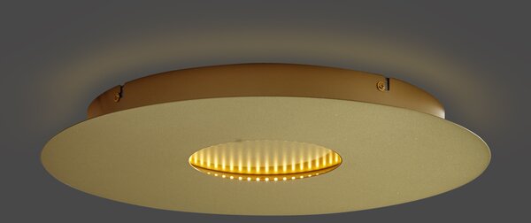 Plafoniera moderna oro 40 cm con LED dimmerabile a 3 livelli - Morning