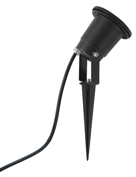 Faretto da giardino moderno nero con LED regolabile con cavo e spina 250cm IP65 - Basic
