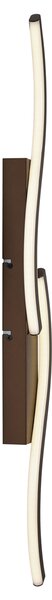 Lampada da parete di design bronzo scuro dimmerabile a 3 livelli 2 luci - Bummy