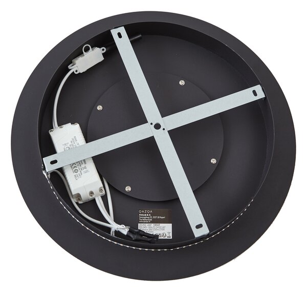 Plafoniera moderna nera 40cm con LED dimmerabile a 3 livelli - Morning
