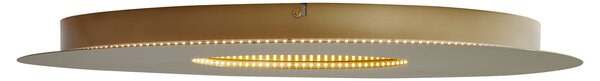 Plafoniera moderna oro 60cm incl. LED dimmerabile a 3 livelli - Morning