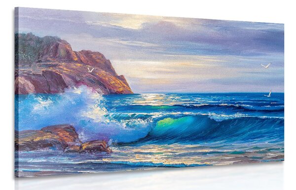Quadro su tela – Mattina sul mare