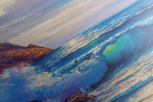 Stampa su tela – Onde marine sulla costa