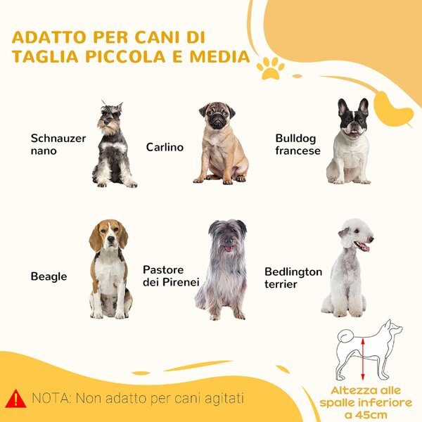 AllMyPets Cancelletto per Cani Estensibile in Legno e Acciaio da Interno 104-183x36x69 cm colore Legno - DHD0639