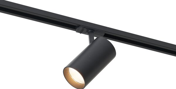 Faretto moderno nero per sistema a binario monofase con LED - Iconic Mark