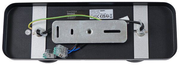 Faretto da soffitto di design nero GU10 70mm 2 luci regolabile - Vo