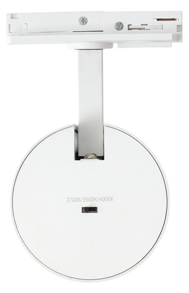 Faretto moderno bianco per sistema di illuminazione a binario monofase con LED incluso - Iconic Mark